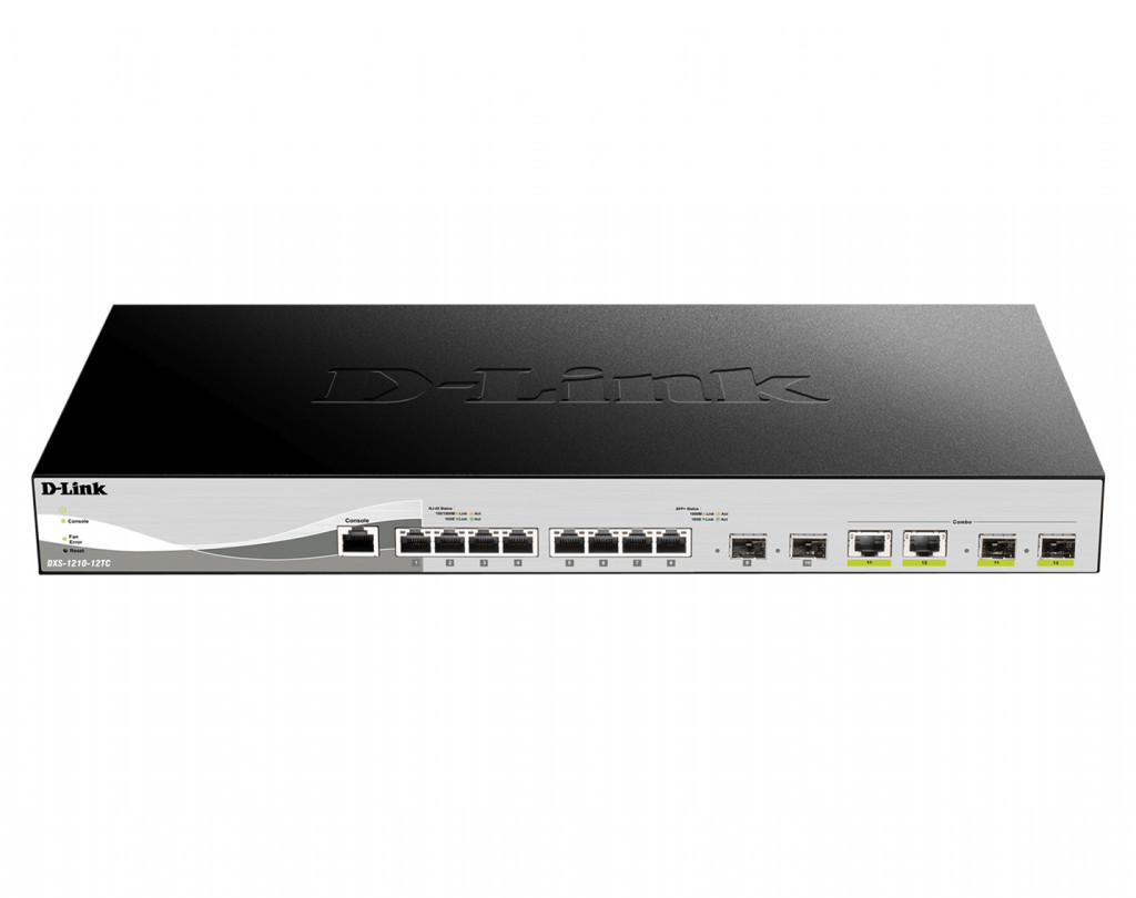 سوئیچ شبکه 12 پورت دی لینک مدل DXS-1210-12SC